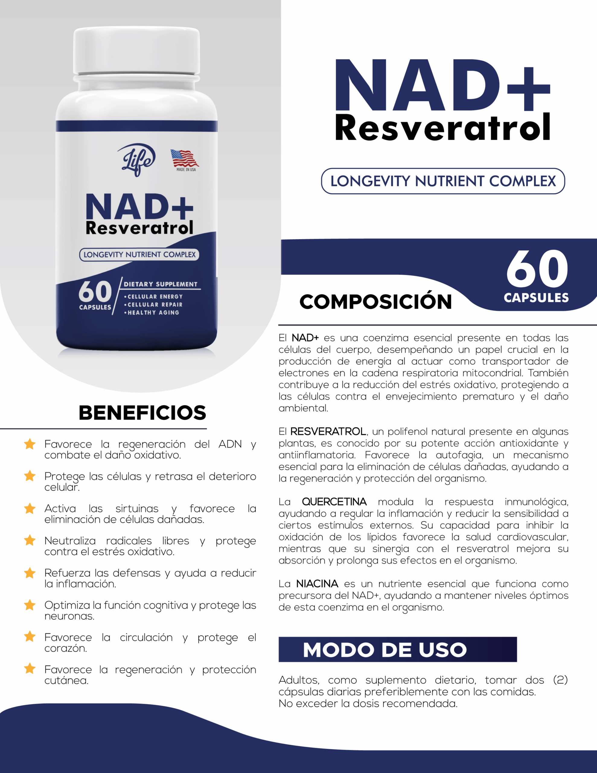 NAD+ Resveratrol Complex
